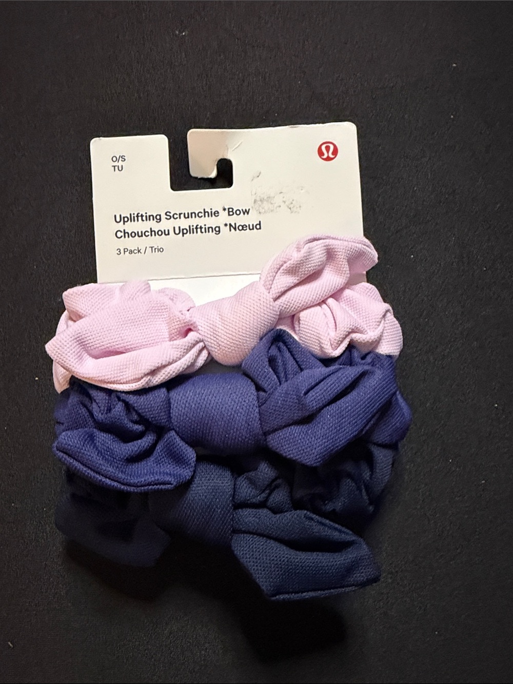 lululemon athletica Kids Bow Scrunchie Set - Light Pink & Lavender